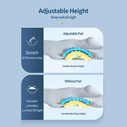 Adjustable Lumbar Support Pillow for Sleeping