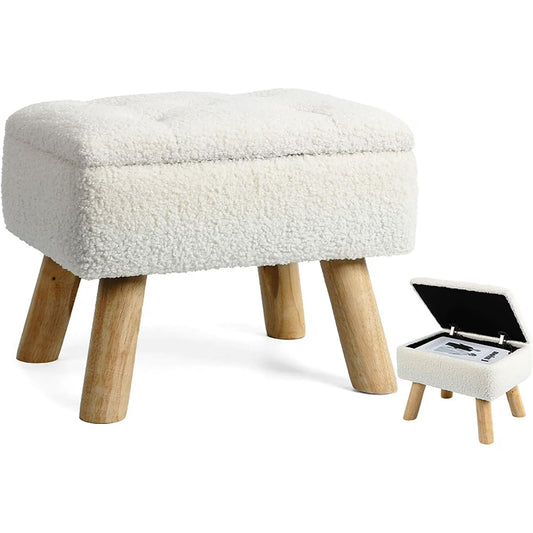 BTY Storage Ottoman Small Foot Rest