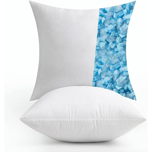 MIULEE 18x18 Cooling Pillow Inserts Set of 2