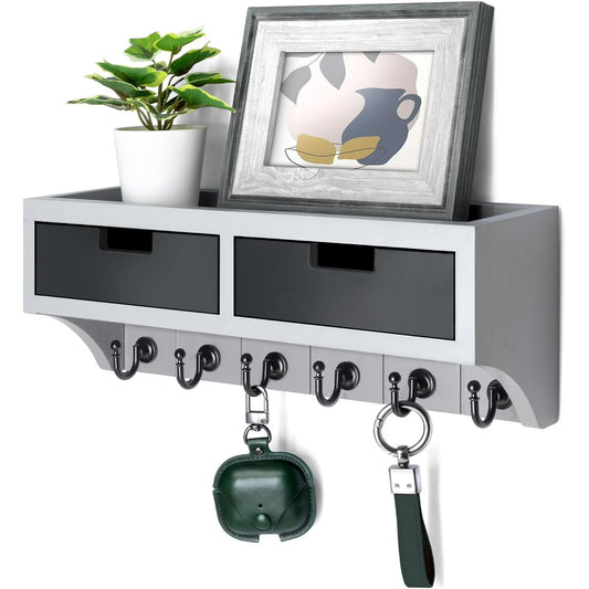 Rebee Vision Key Holder Wall Mount with Drawer Organizer